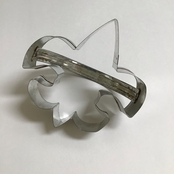 Boy Scout Emblem Metal Cookie Cutter w/Handle Biscuits Crafts Fleur De Lis 4x4” - Picture 7 of 12